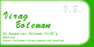 virag boleman business card